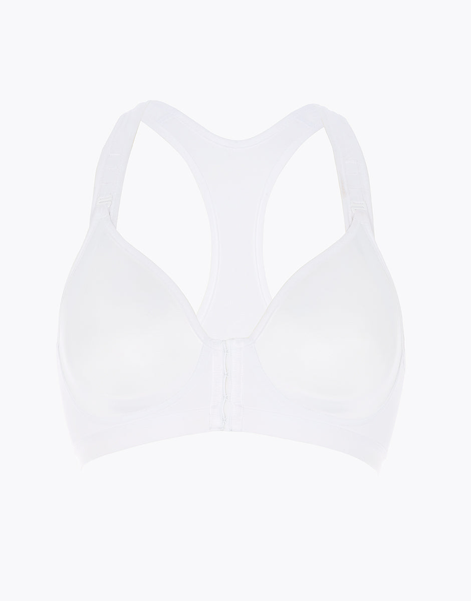 Lovable My Daily Comfort Active Comfort reggiseno sportivo apertura frontale bianco