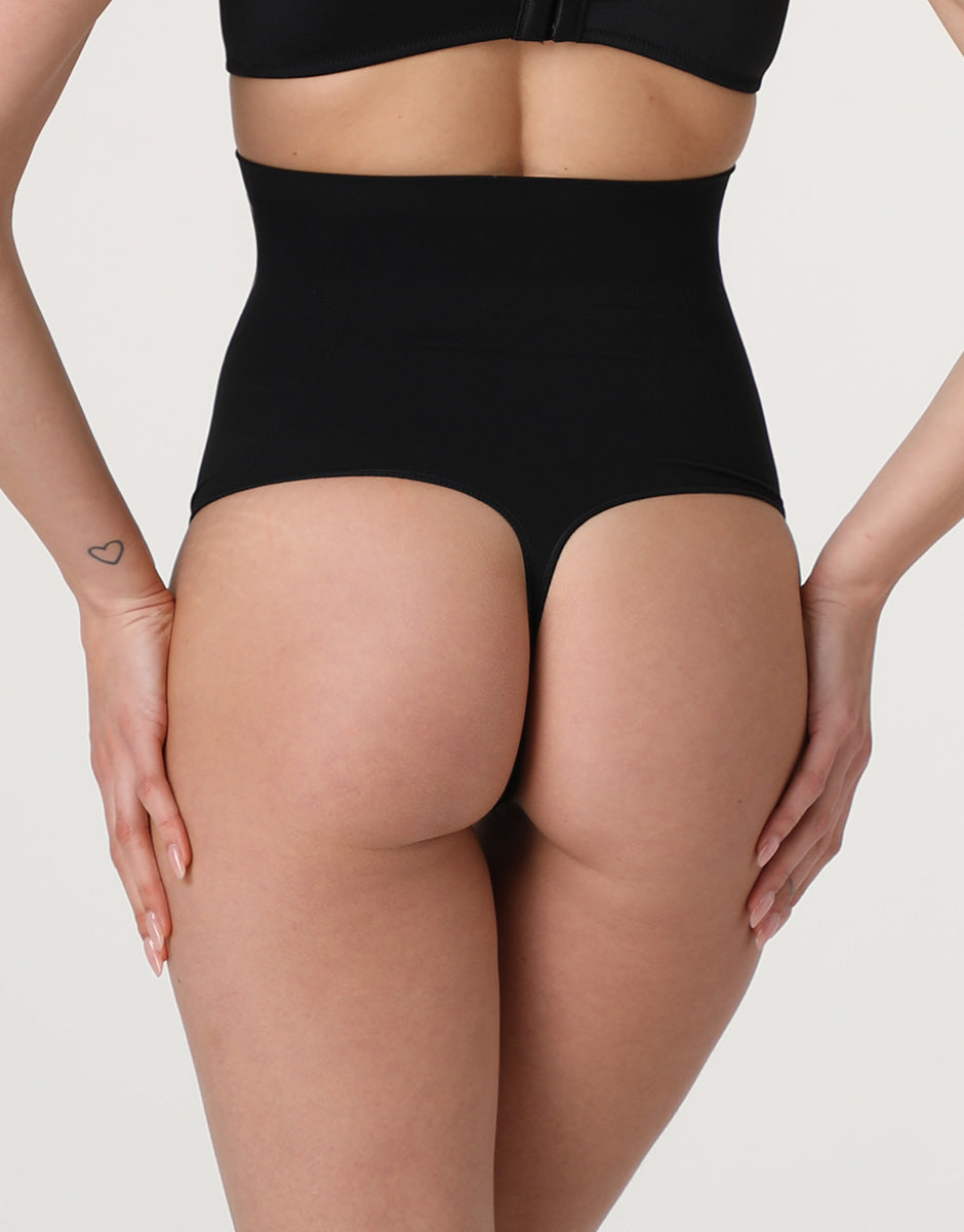 Lovable Body Bliss Silhouette Shaping guaina perizoma vita alta nera modellante