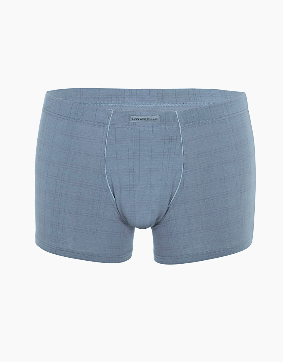 Lovable Value Elegance boxer uomo in micromodal grigio chiaro