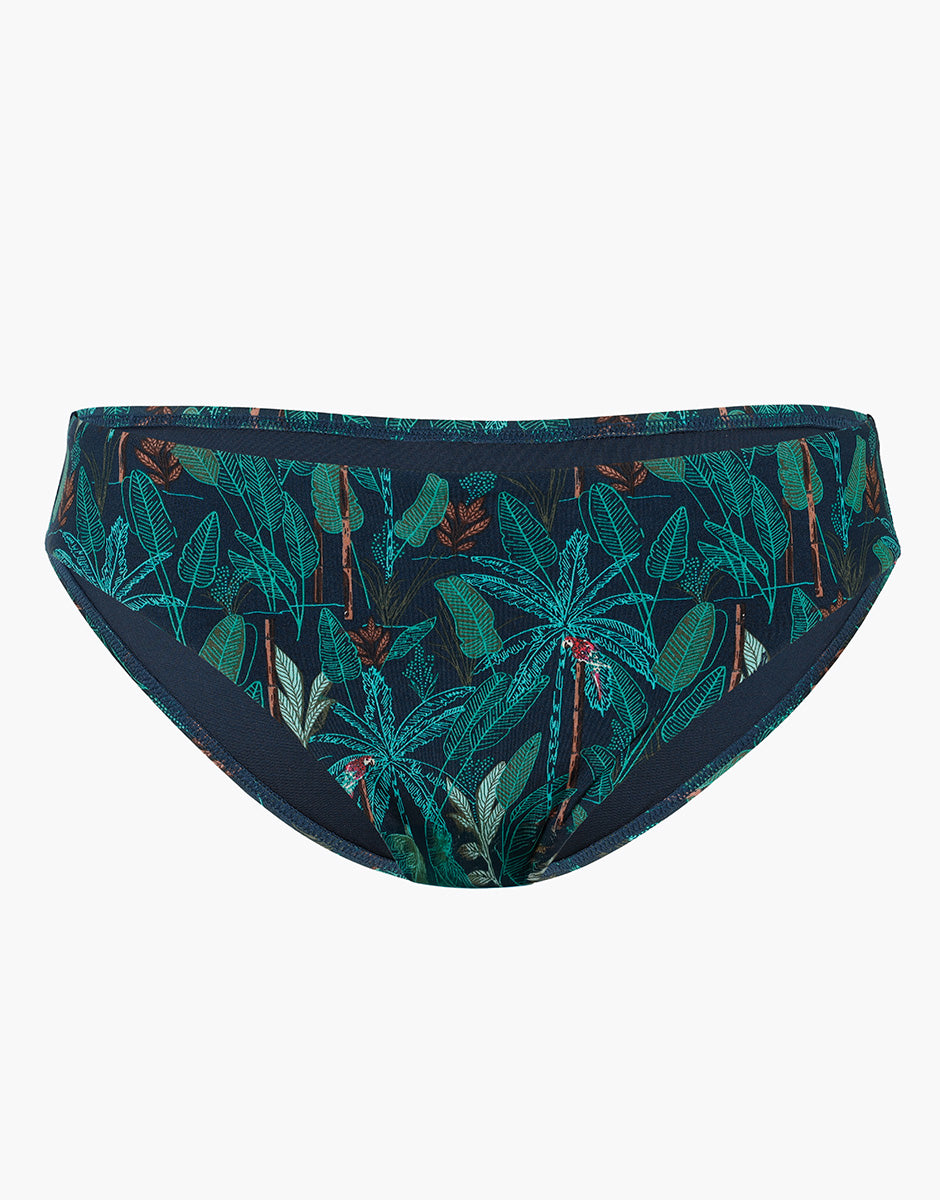 Lovable Glam Shiny Micro Contemporary Printed Micro slip midi stampa foresta tropicale