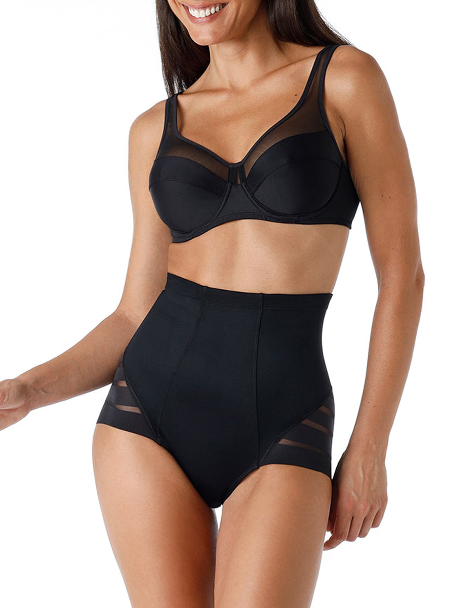 Lovable Body Bliss Fancy Shaping guaina vita alta nera microfibra modellante
