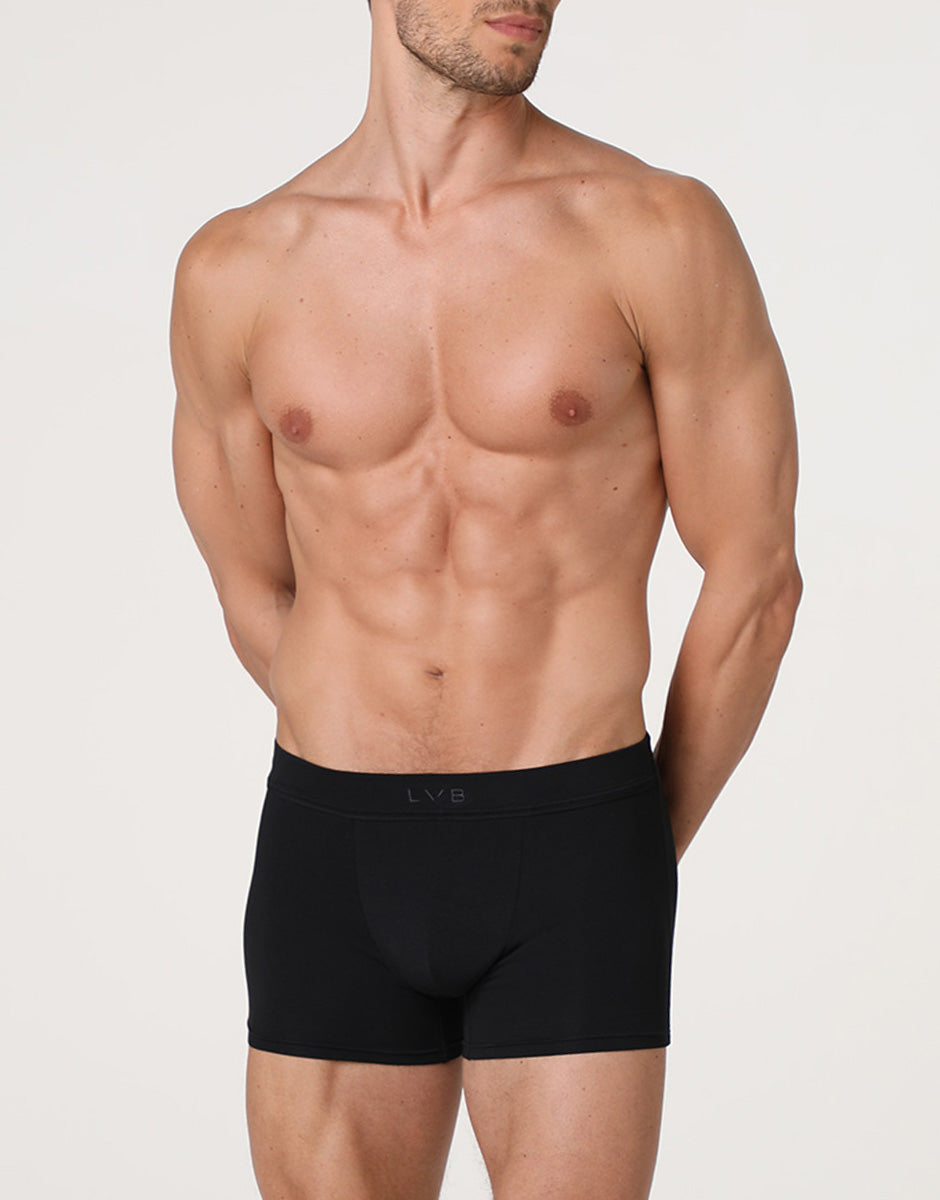 Lovable Value Elegance Boxer Modern Cotton Modal 3/S nero