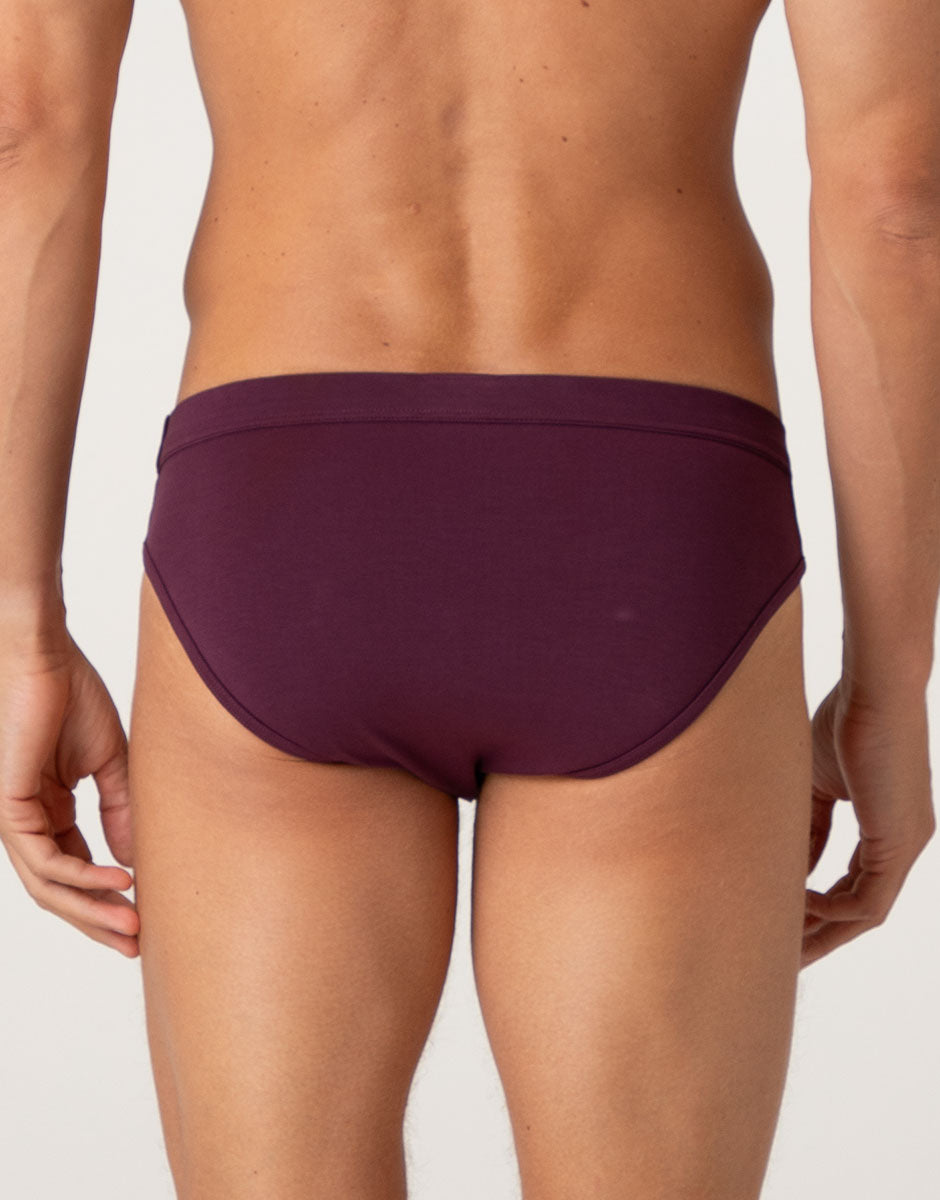 Lovable Lovely Slip Casual Stretch Cotton slip uomo vinaccia cotone elasticizzato