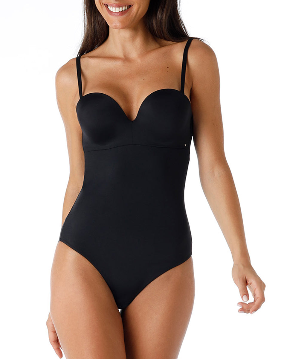 Lovable Body Bliss body strapless nero taglia 3B-5D microfibra