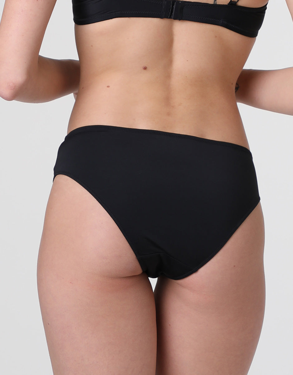 Lovable So Lacy Panties Floral Embroidery slip nero in microfibra e tulle