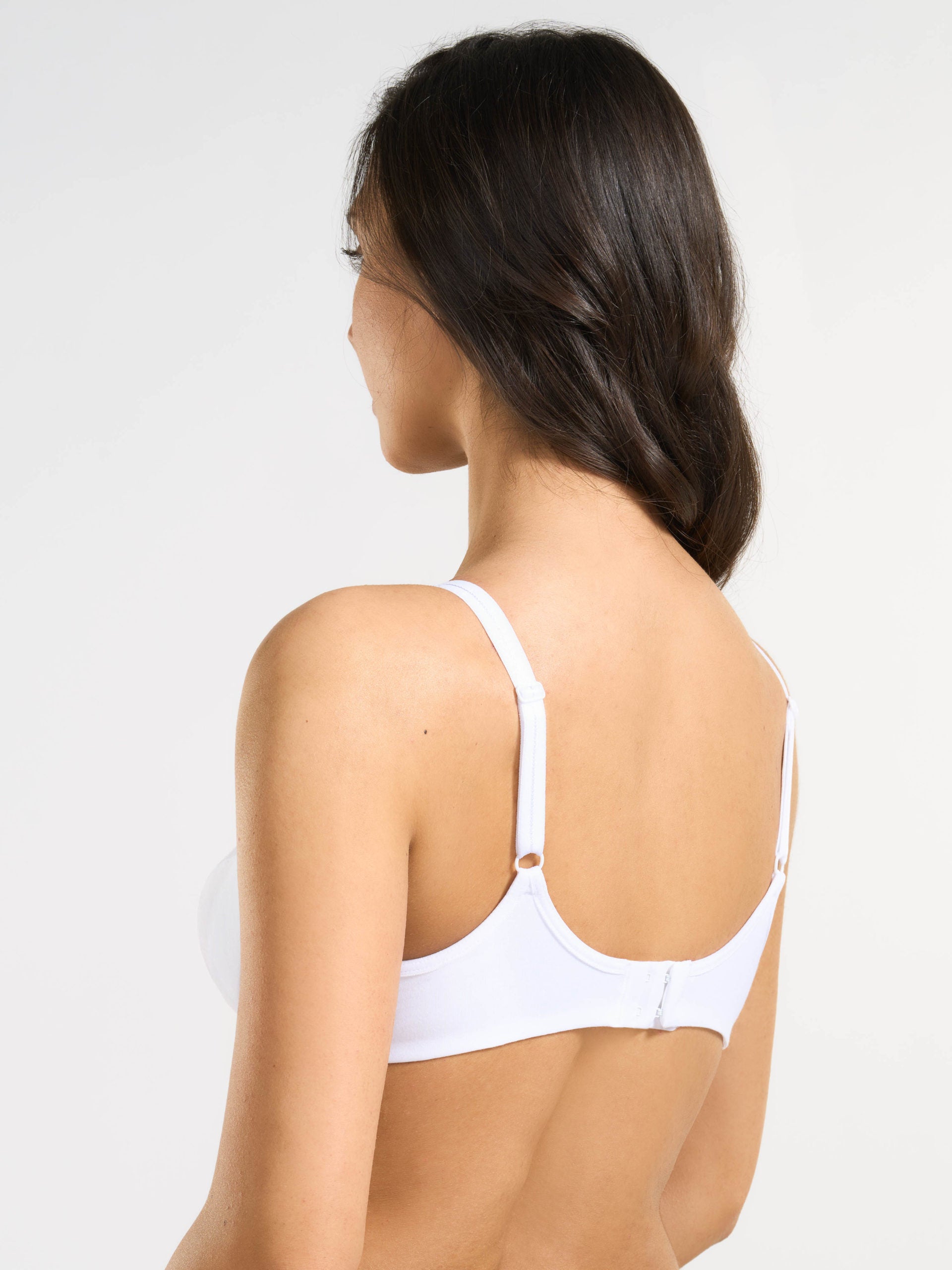 SPIMAN Millennial reggiseno in cotone elasticizzato con sostegno laterale