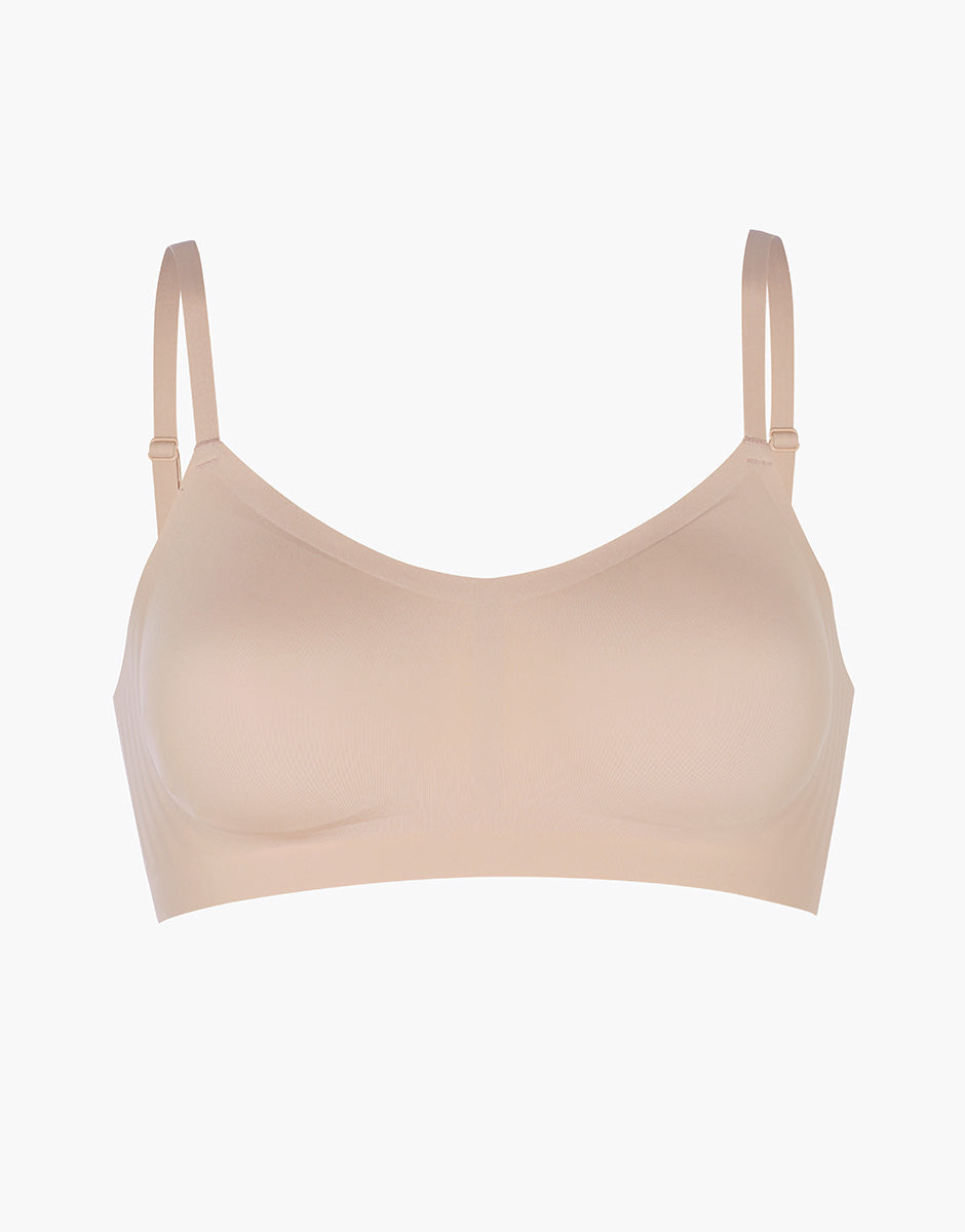 Lovable Invisible Fusion reggiseno brassiere senza ferretto nudo chiaro