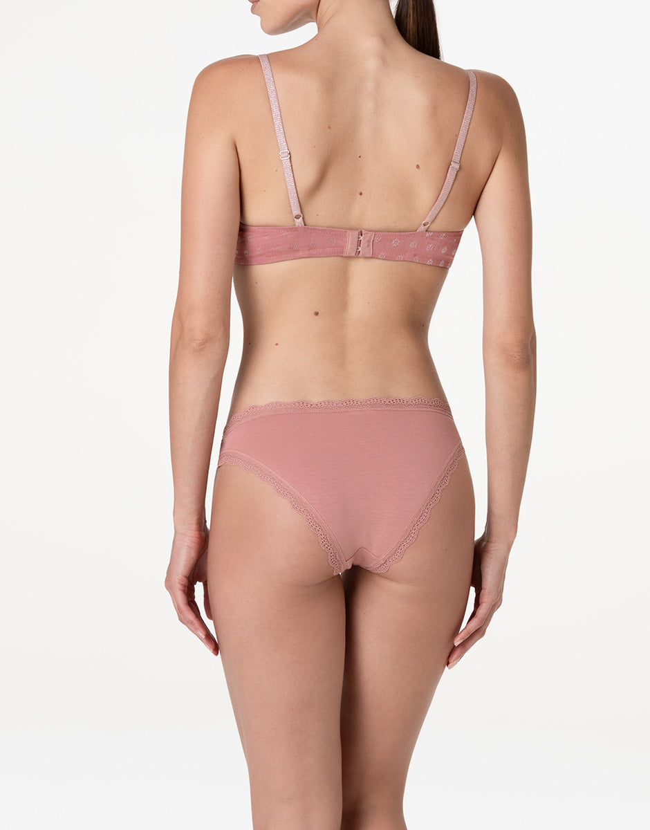 Lovable So Lacy Panties slip cotone elasticizzato rosa polvere taglia 2/S