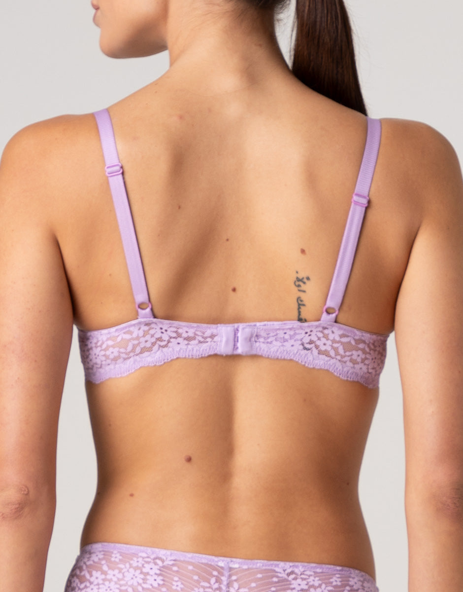 Lovable Garden Flowers Lace Spring Lace reggiseno lavanda push-up