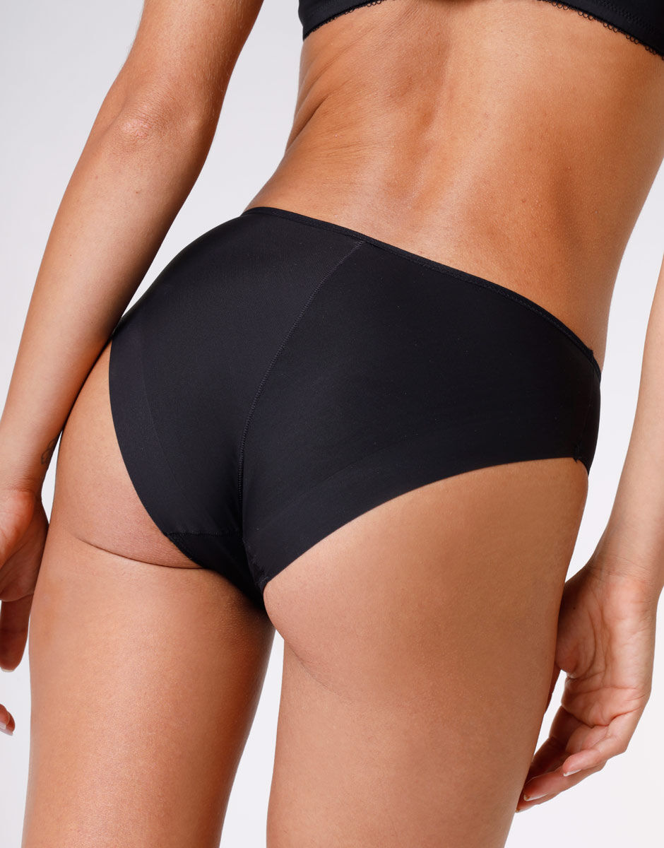 Lovable Invisible Lift Slip midi nero in microfibra invisibile