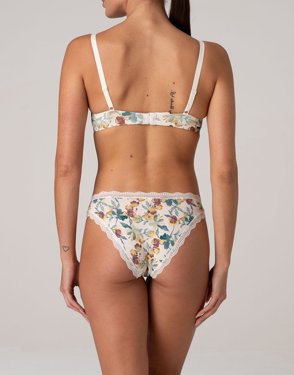 Lovable My Daily Comfort Printed reggiseno avorio perlato a fiori