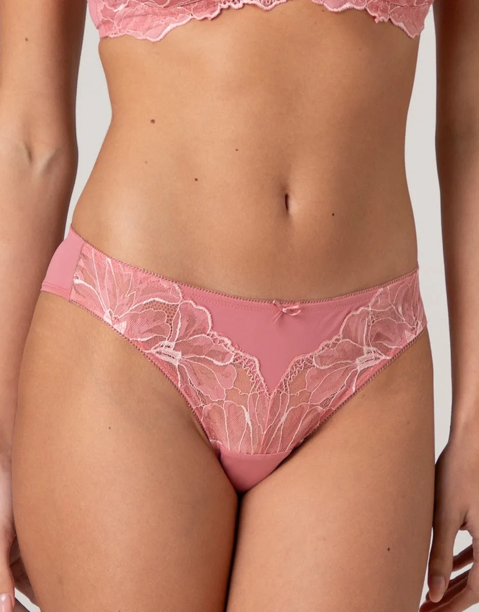 Lovable So Lacy Panties Floreal Lace brasiliano rosa pesco 2/S pizzo