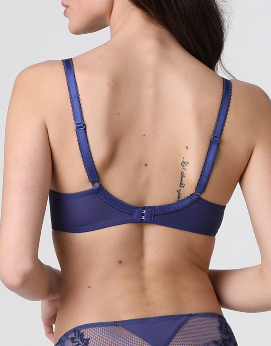 Lovable Garden Flowers Lace Reggiseno con Ferretto blu violaceo