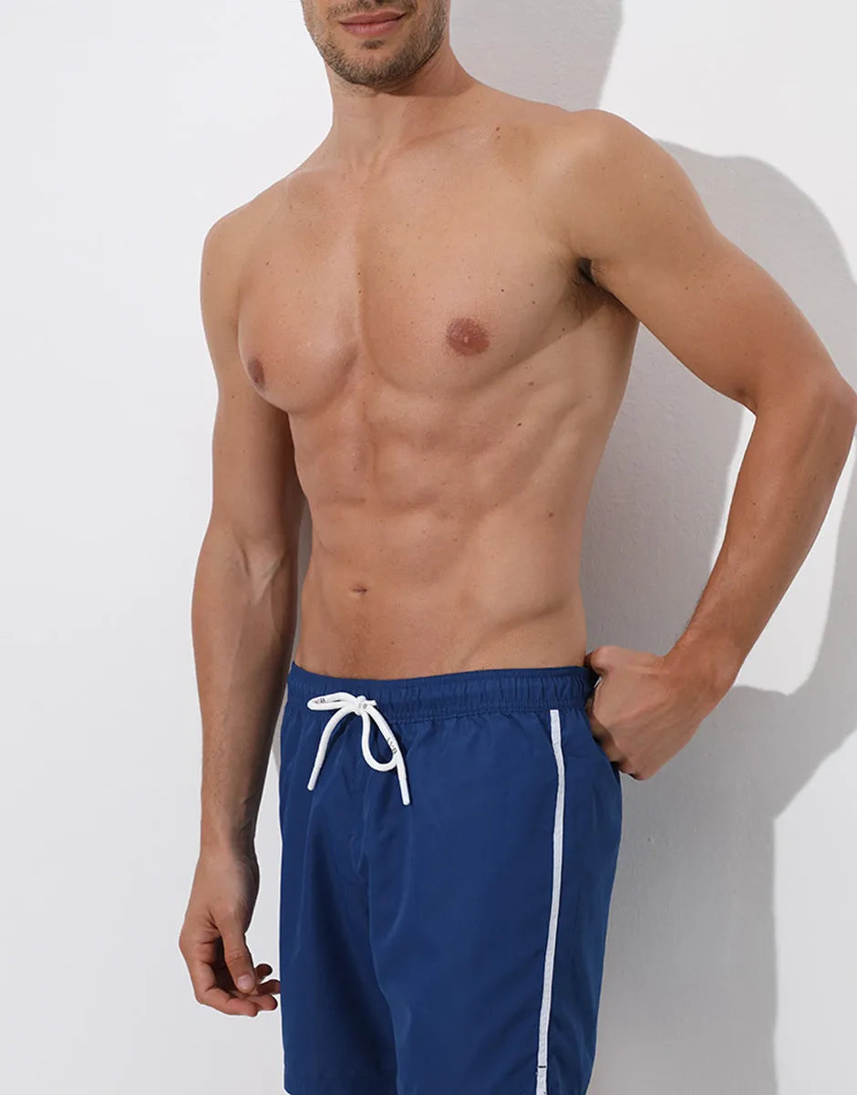 Lovable Glam Shiny Micro Costume boxer Universal Fast Dry blu scuro