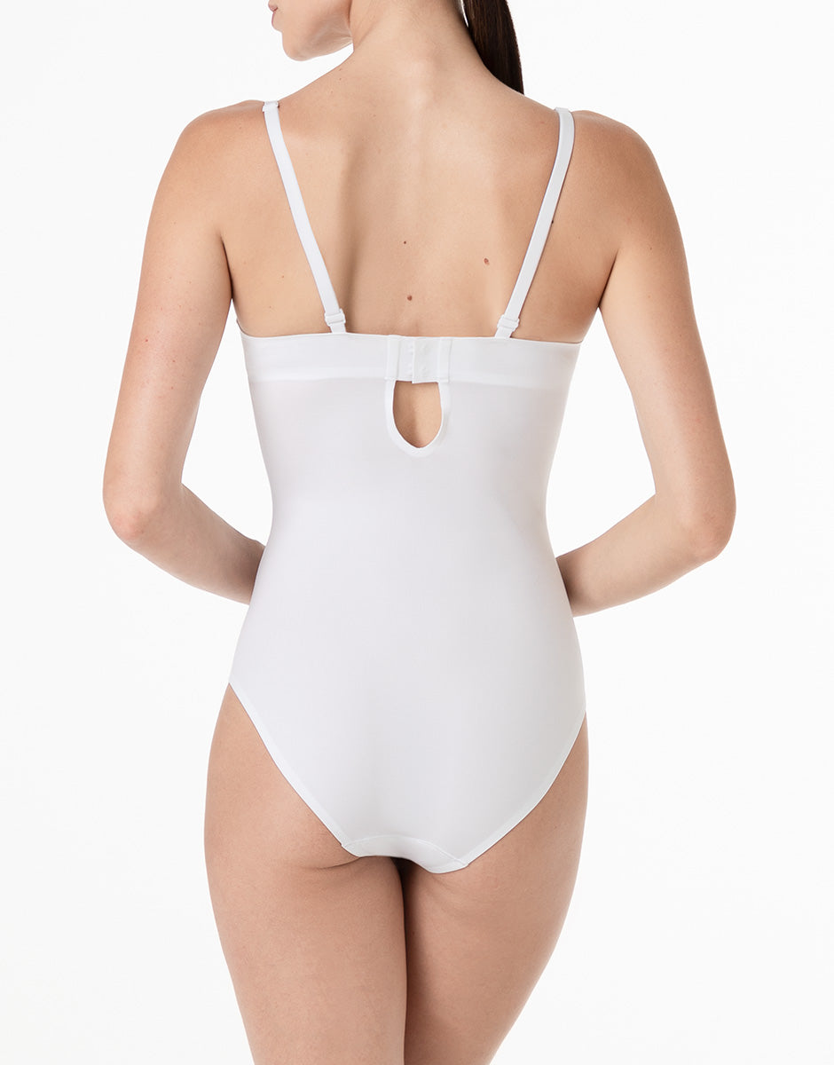 Lovable Invisible Essence body con ferretto bianco microfibra coppe non imbottite