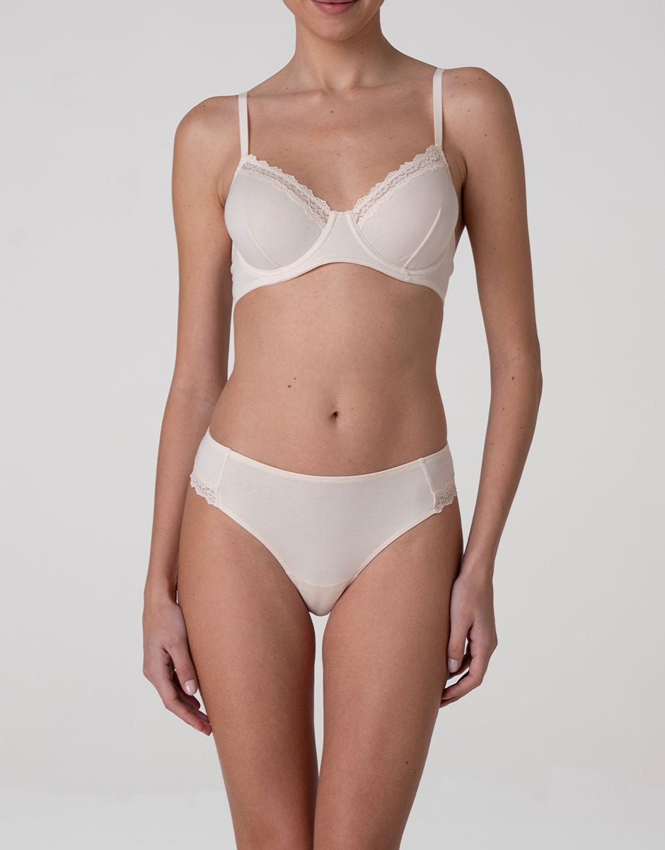 Lovable Invisible Cotton Trendy Modal reggiseno con ferretto avorio pizzo