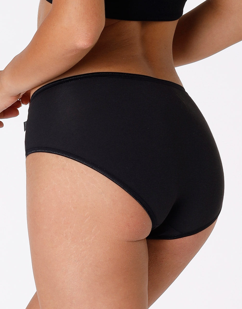 Lovable Lovely slip midi nero in cotone soft