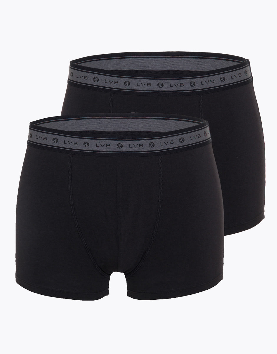 Lovable Value Elegance boxer uomo cotone biologico nero 2 pezzi