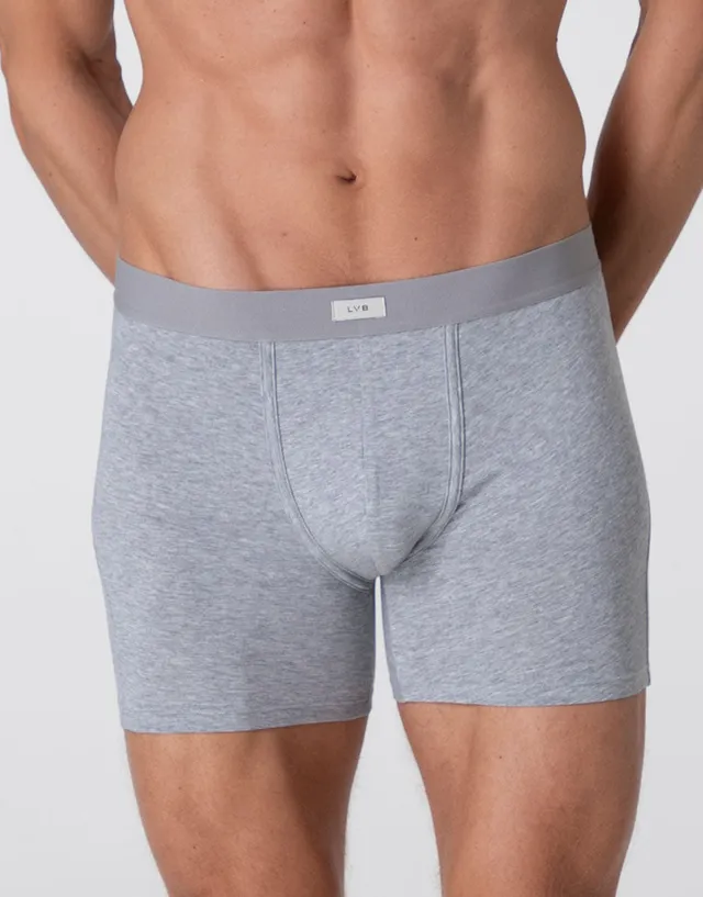 Lovable Value Elegance Modern Stretch Cotton boxer lungo grigio melange