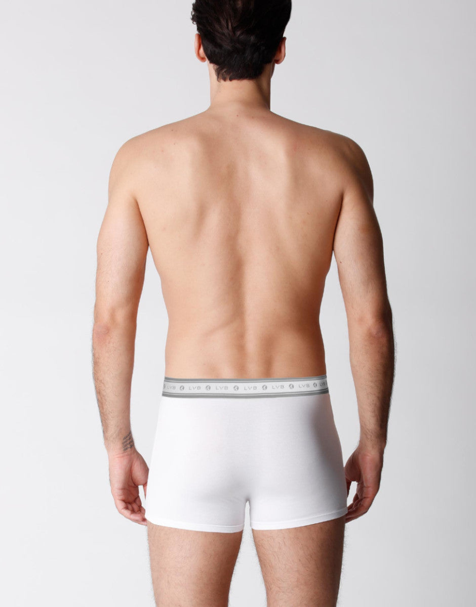 Lovable Value Elegance boxer uomo cotone biologico bianco confezione x2