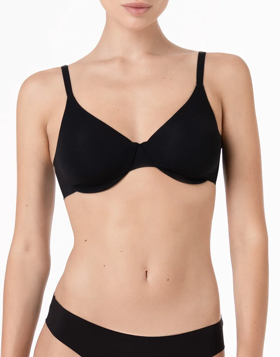 Lovable Invisible Essence reggiseno con ferretto nero in microfibra