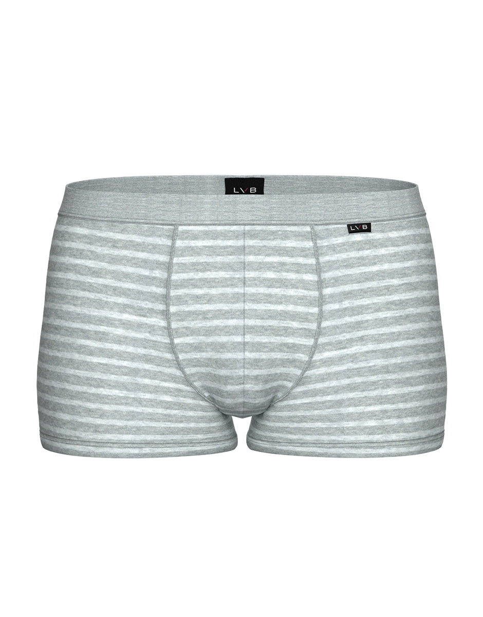 Lovable Value Elegance Jacquard Cotton Modal boxer grigio melange righe cotone modal