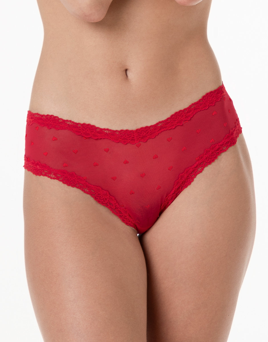 Lovable So Lacy Panties Table Panties slip tulle jacquard 2/S rosso