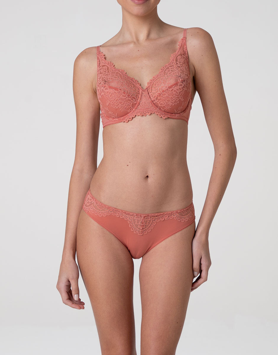 Lovable So Lacy Panties Stylish Lace slip terracotta chiaro, vita regolare