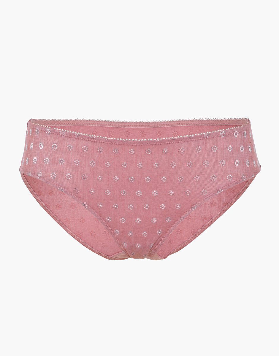 Lovable My Daily Comfort Daisy Fancy Micro slip alto rosa polvere microfibra