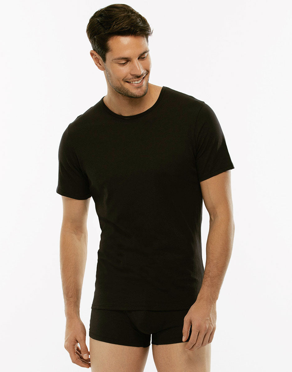 Lovable Basic Soul T-shirt girocollo 100% Pure Cotton nera
