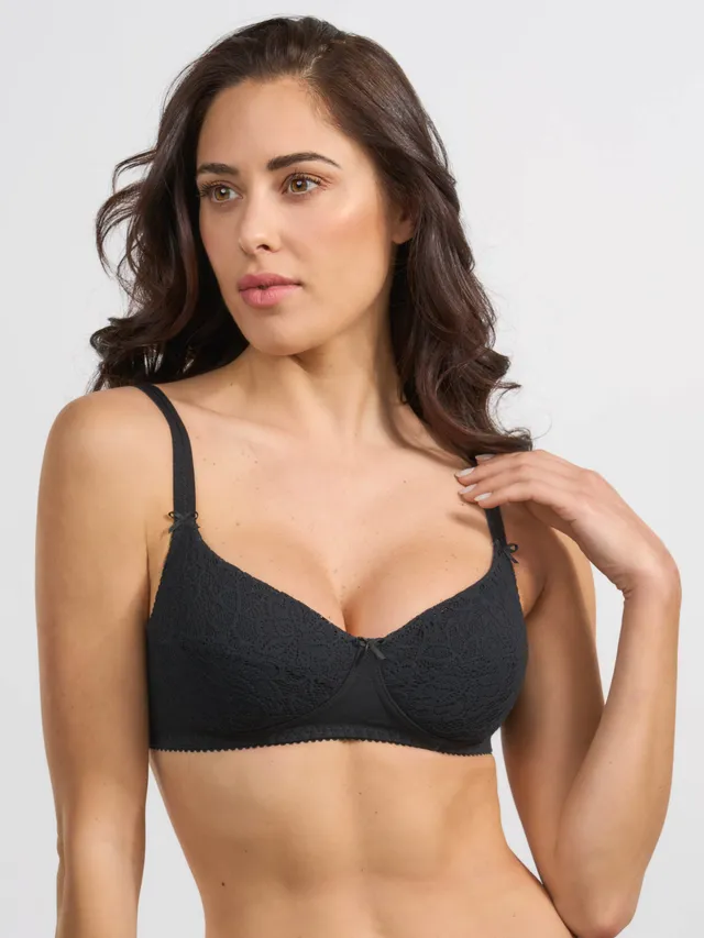 SPIMAN Cotton Reggiseno imbottito bianco coppa B