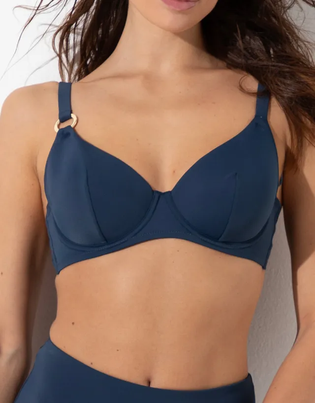 Lovable Glam Shiny Micro Rephined Shaping Micro reggiseno vela blu notte