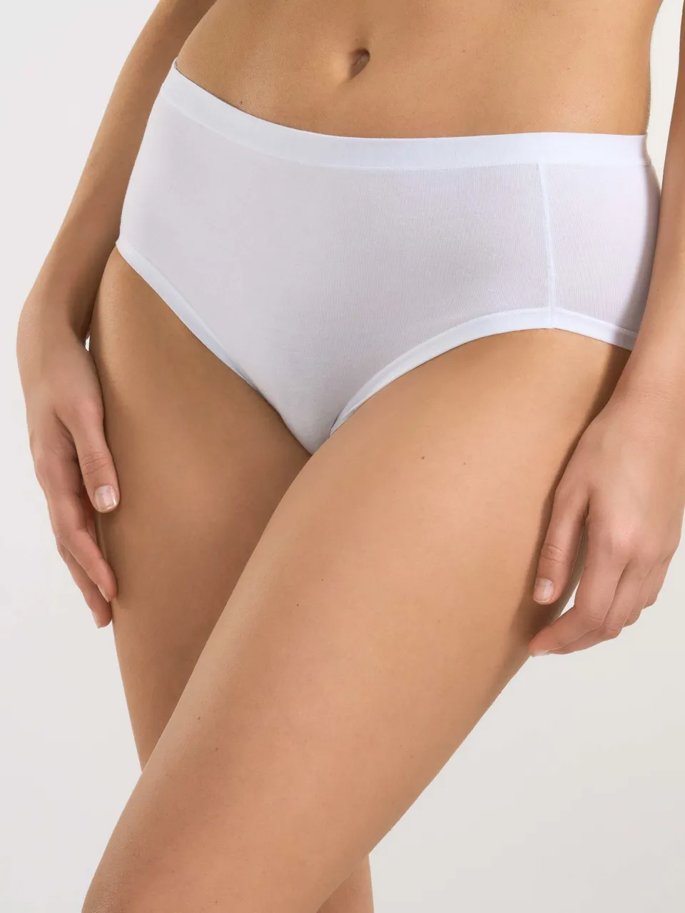 SPIMAN Cotone Modal slip maxi bianco in cotone Modal elastico