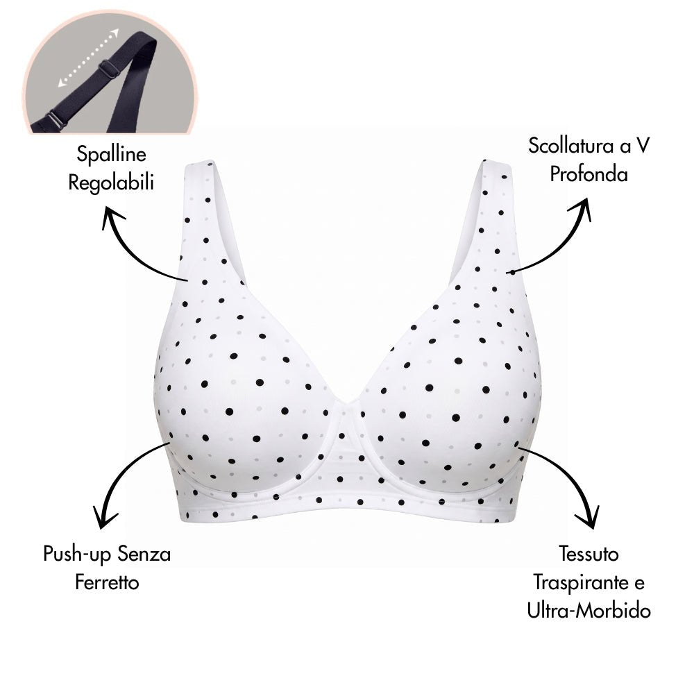 Notorious Notorious N°02 reggiseno con scollatura a V senza ferretti