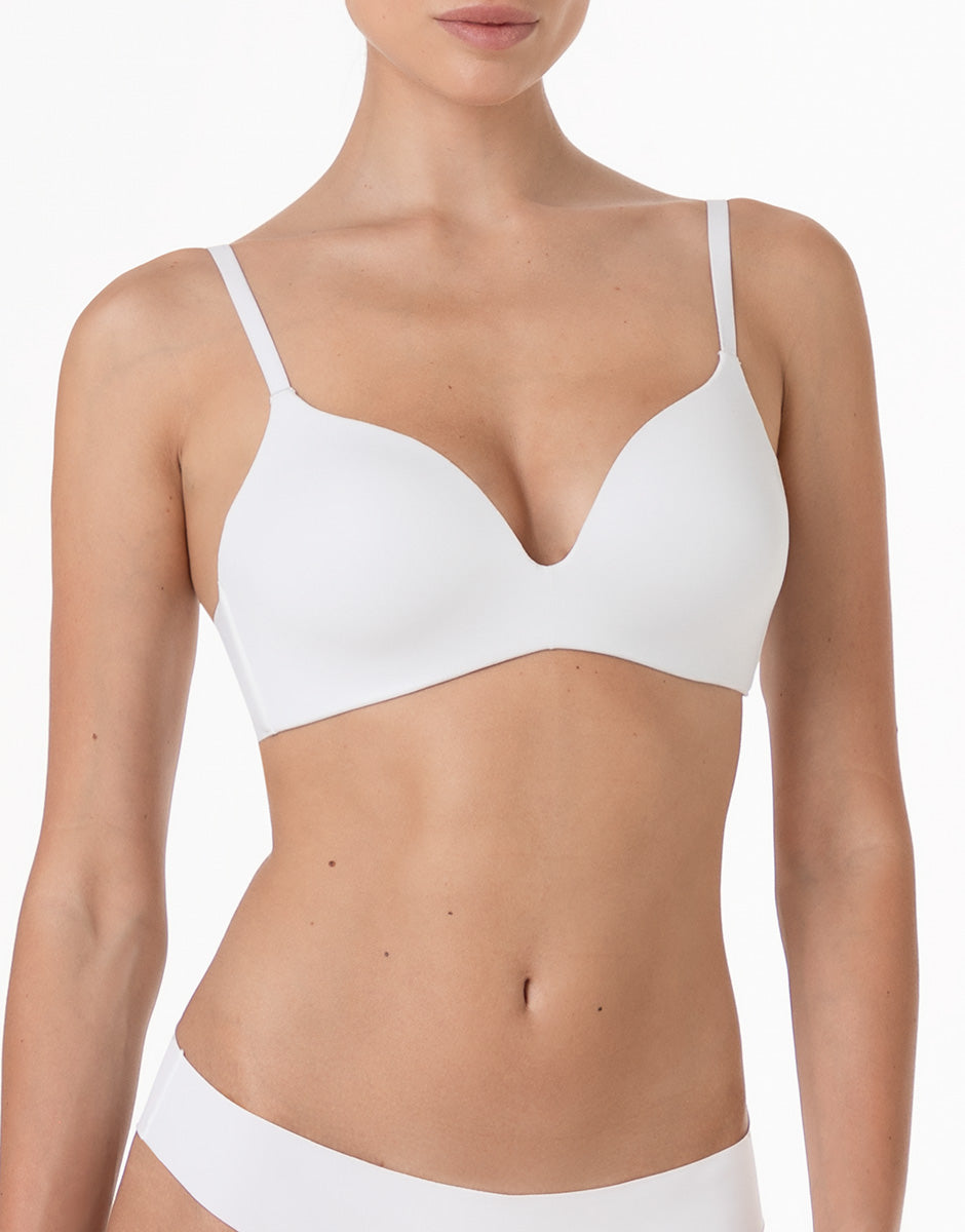 Lovable Invisible Essence reggiseno senza ferretto bianco, coppe imbottite