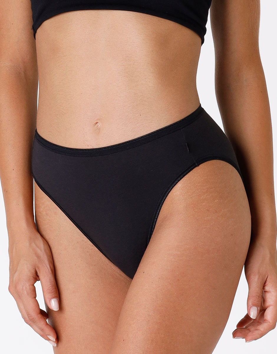 Lovable Lovely slip tai nero in cotone soft