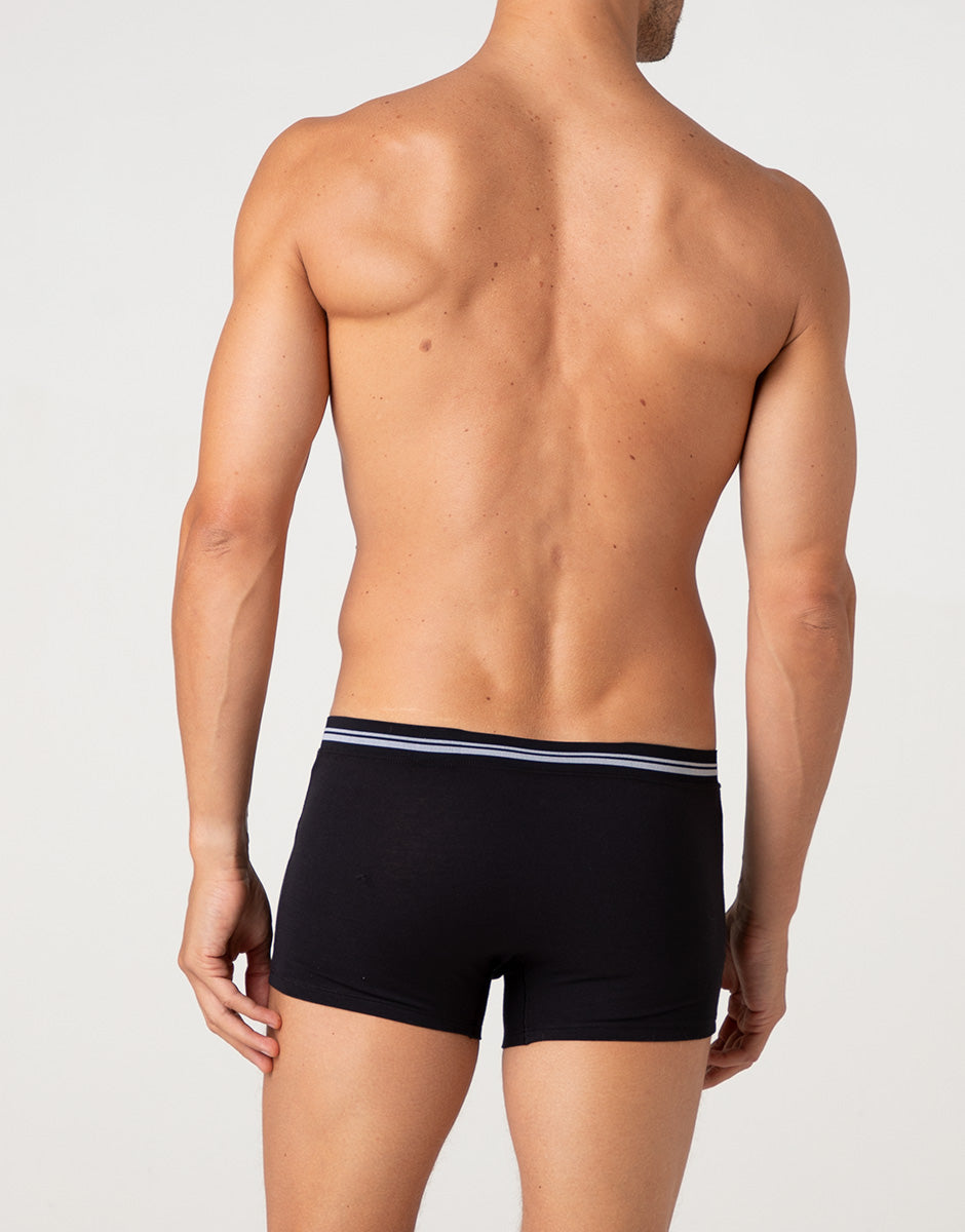 Lovable Value Elegance Boxer Comfort 360 Stretch Cotton nero cotone elasticizzato