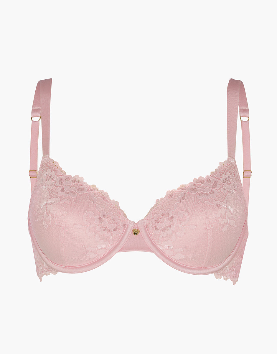 Lovable Garden Flowers Lace reggiseno con ferretto Lux Lace rosa confetto