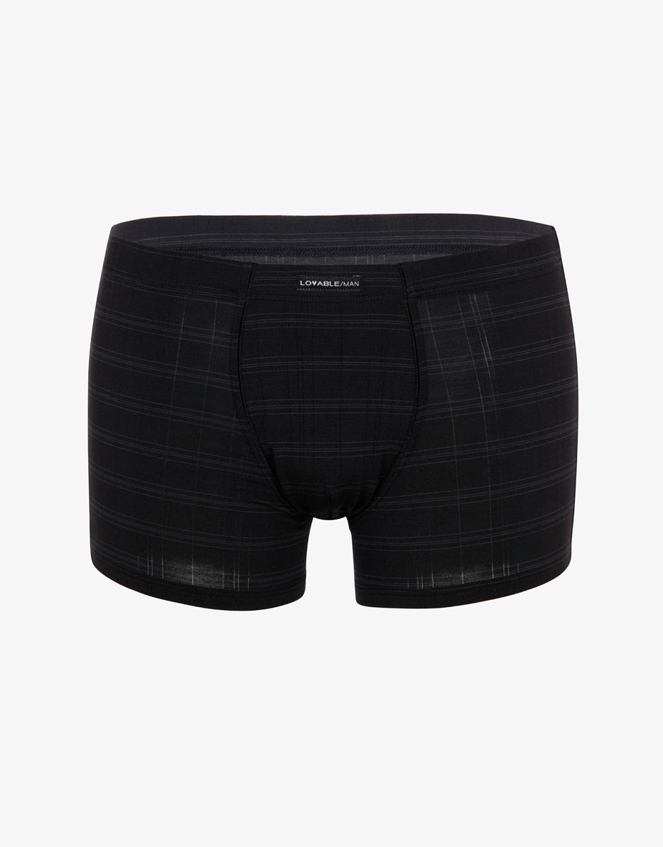 Lovable Value Elegance Boxer uomo in micromodal nero