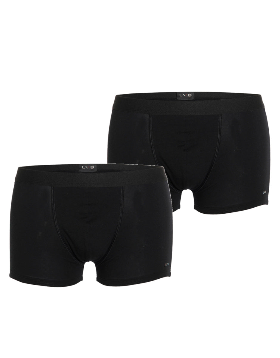Lovable Value Elegance Bipack boxer nero in cotone elasticizzato
