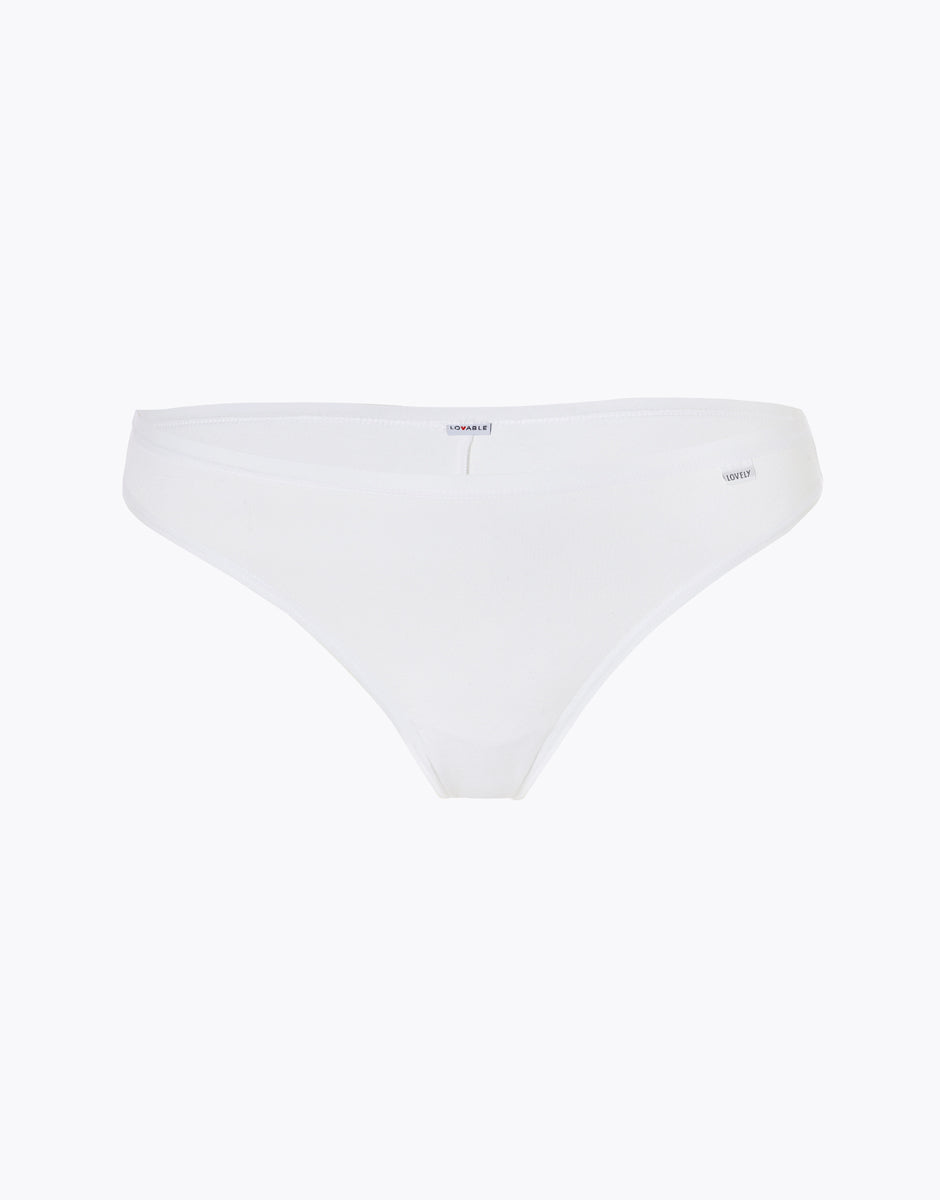 Lovable Lovely brasiliano in cotone modal bianco