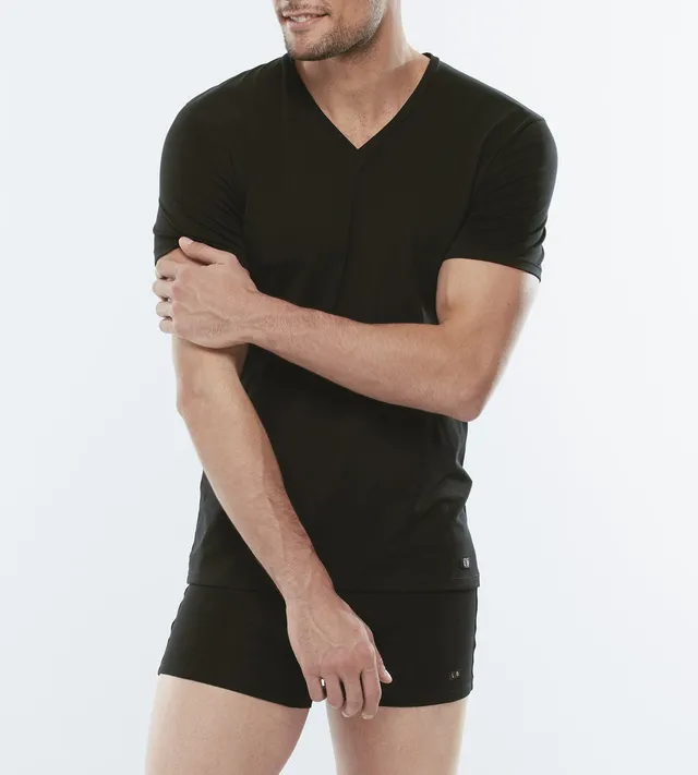 Lovable Basic Soul T-Shirt Cotton Stretch nera scollo V