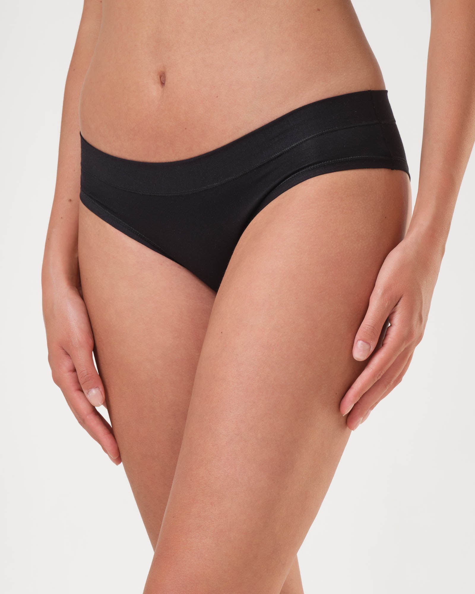 SPIMAN Cotone Modal Slip vita bassa Nero taglia 2 in Modal Tencel