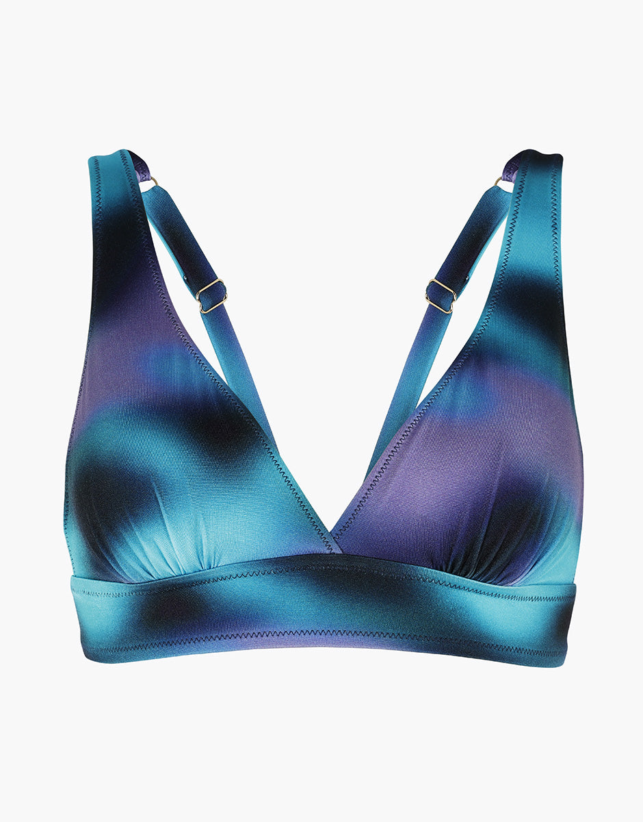 Lovable Glam Shiny Micro reggiseno costume triangolo imbottito stampa multicolor