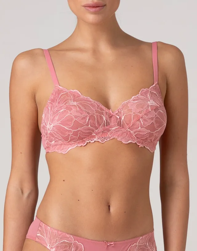 Lovable Garden Flowers Lace Floreal Lace reggiseno 3B rosa pesco senza ferretto