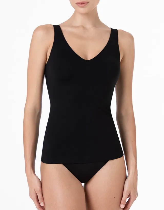 Lovable Invisible Fusion canotta con reggiseno integrato nera 2/S