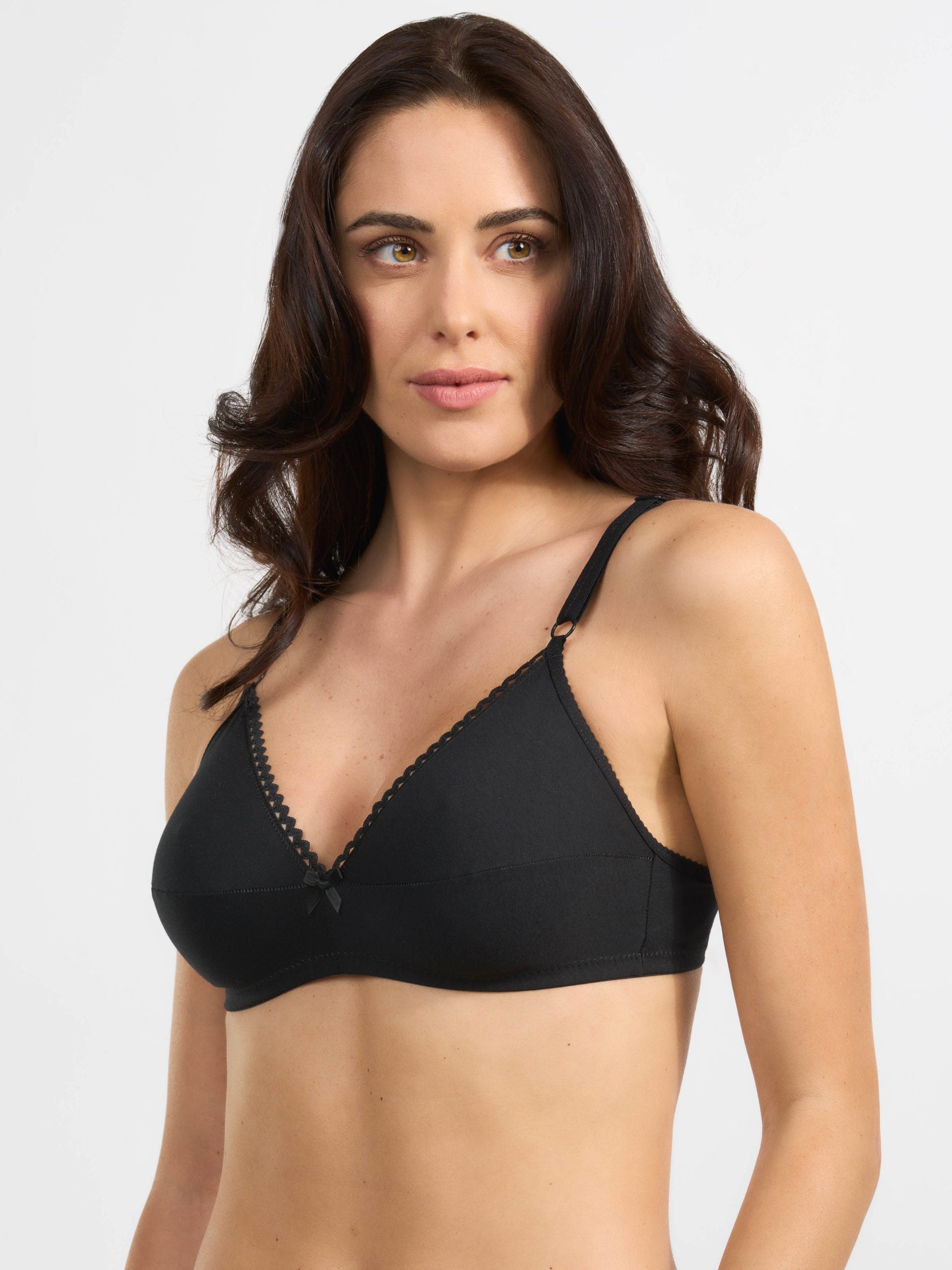 SPIMAN Armonya reggiseno in cotone elasticizzato coppa B bianco