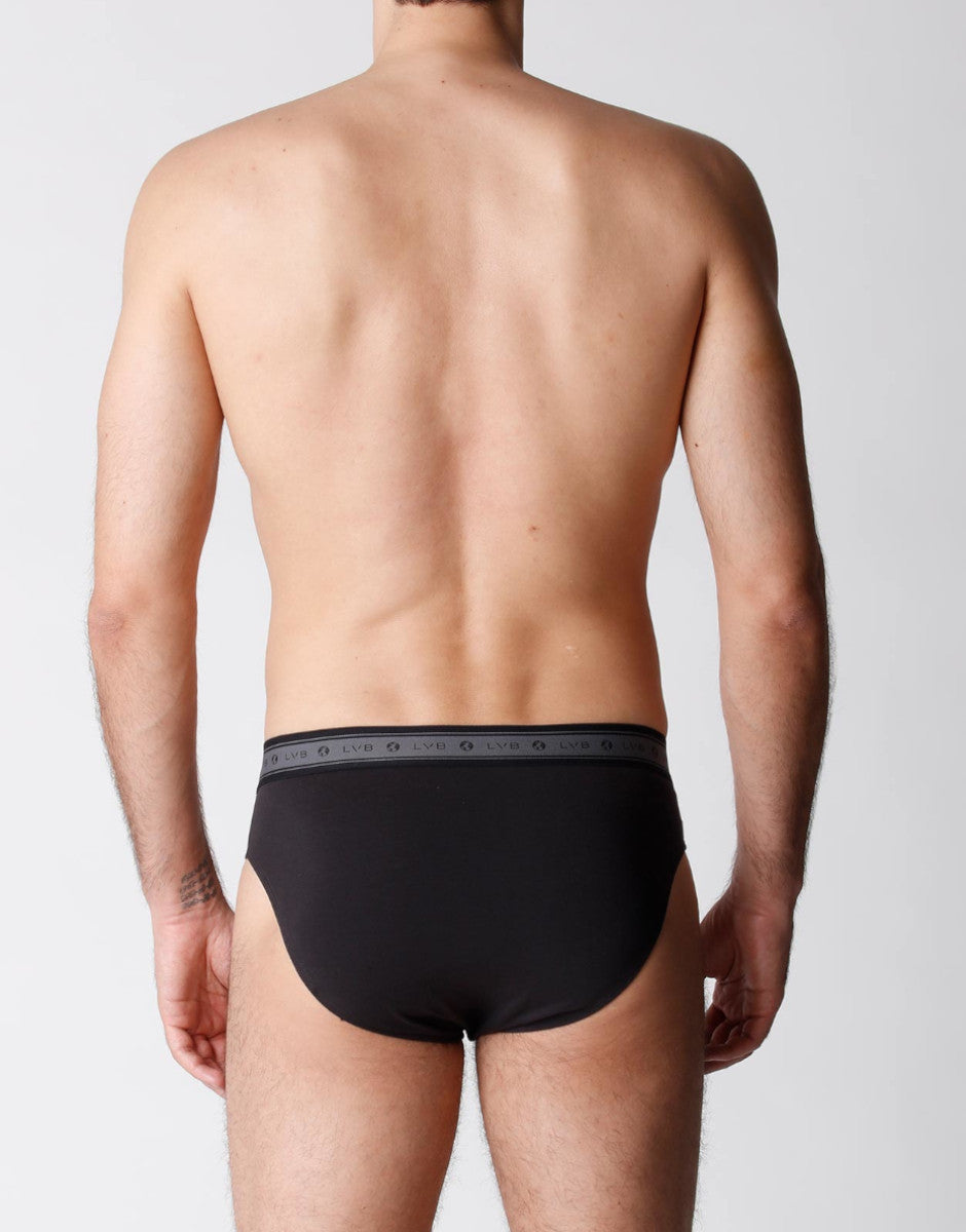 Lovable Value Elegance slip uomo cotone biologico nero 2 pezzi