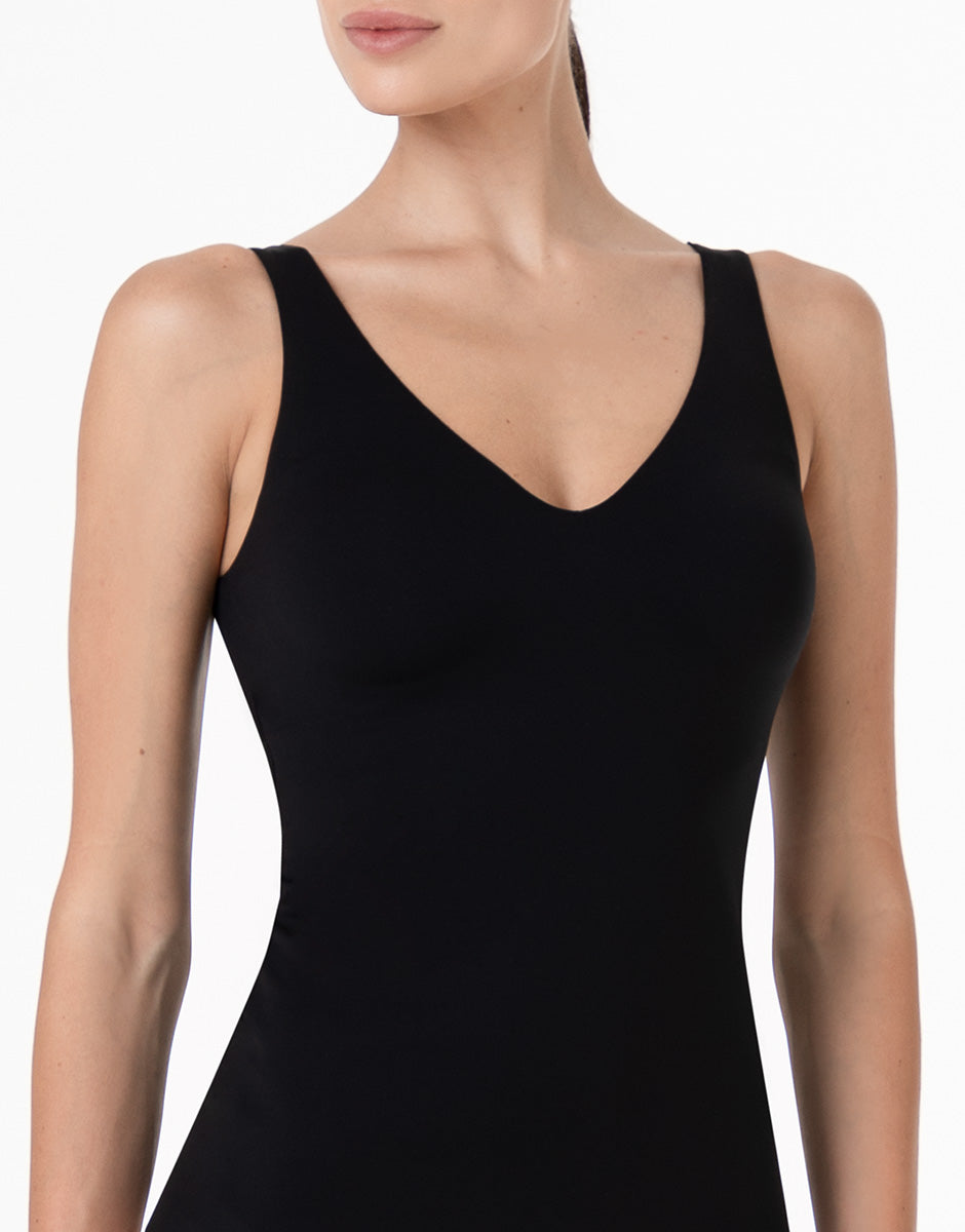 Lovable Invisible Fusion canotta con reggiseno integrato nera 2/S