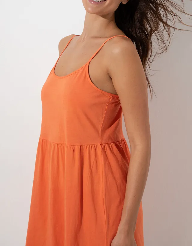 Lovable Basic Soul Abitino con Spalline in cotone pesca